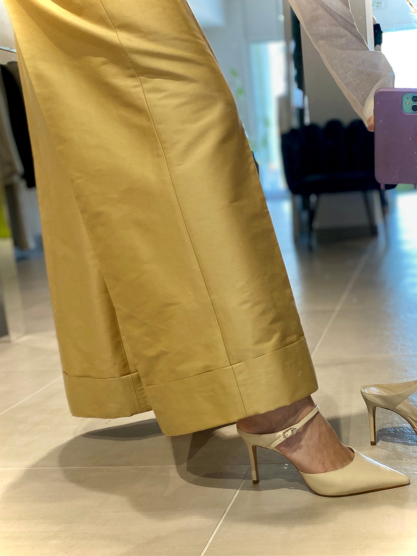 Pantalone con risvolto