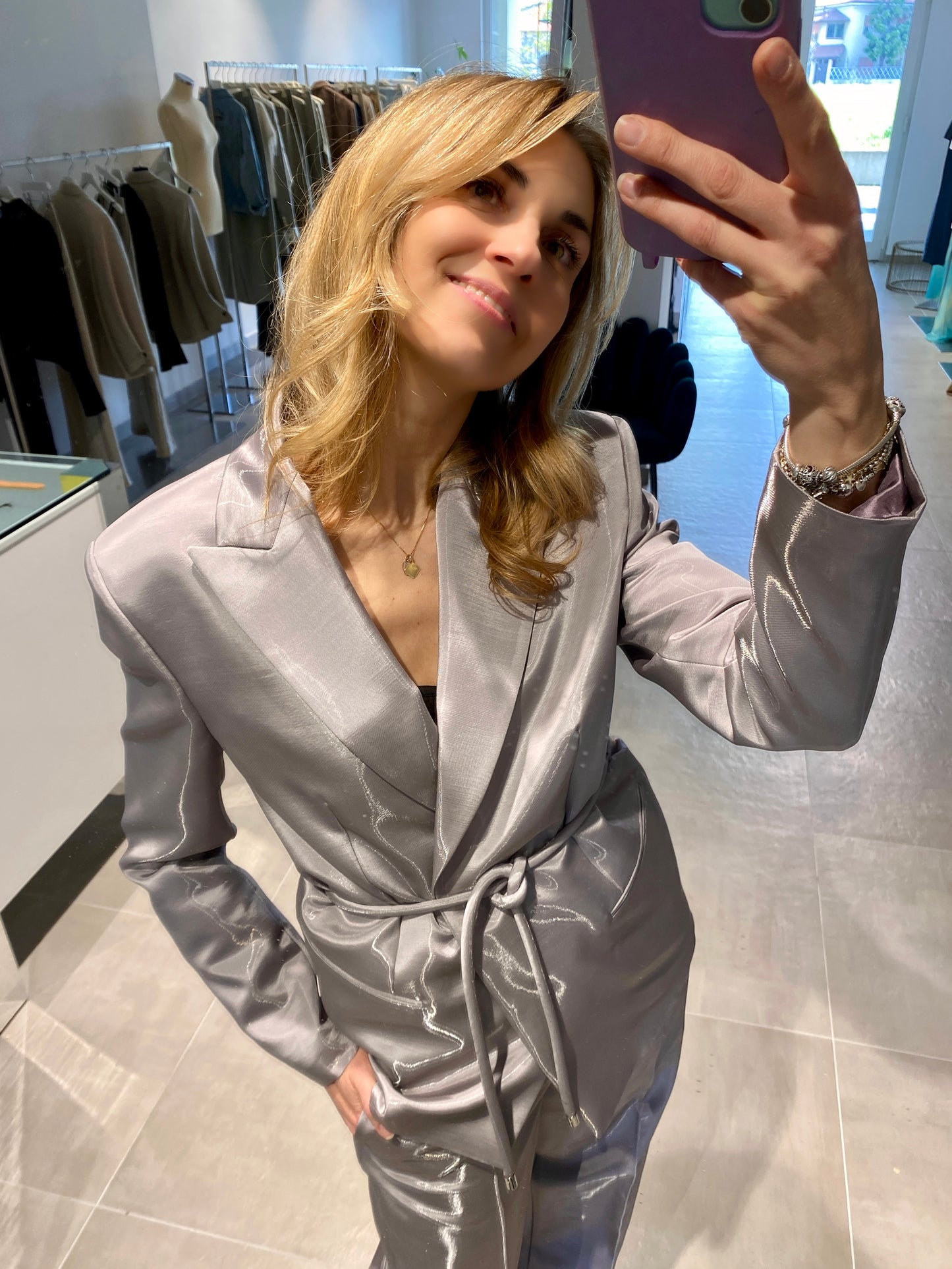 Giacca Ninfea - Grigio metallico