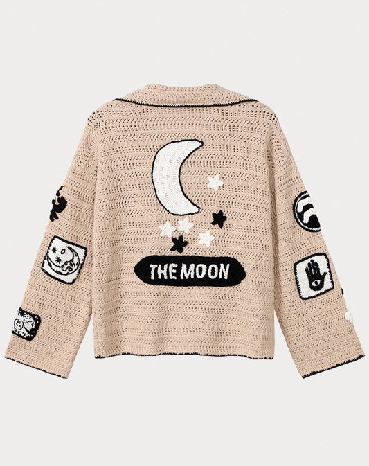 Miami Astrology Crochet Cardigan