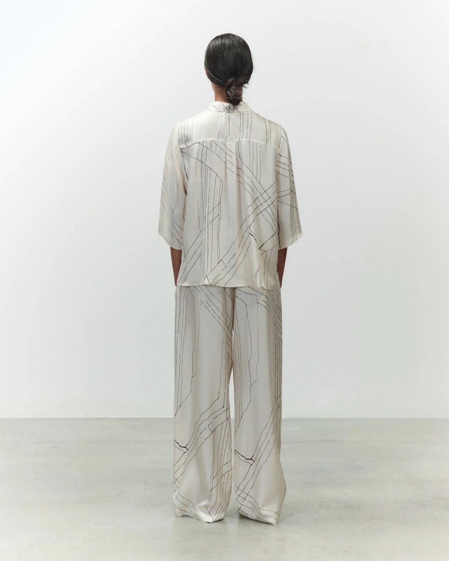 CAMICIA IN SETA STAMPATA