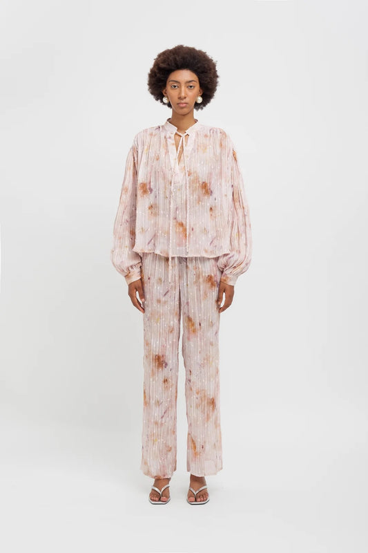 Blusa plissettata