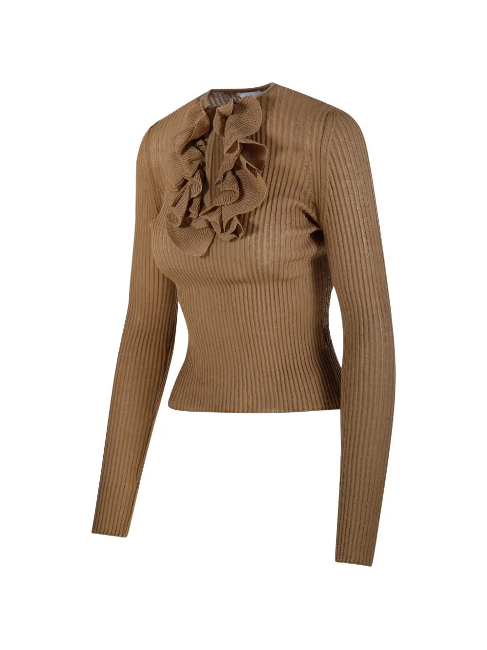 Blusa a coste con ruches