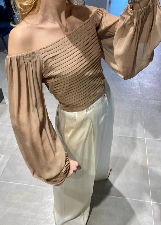 Top in georgette di viscosa EMMA & GAIA