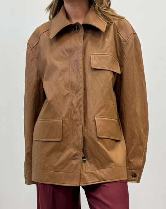 Giubbotto in ecopelle RAME