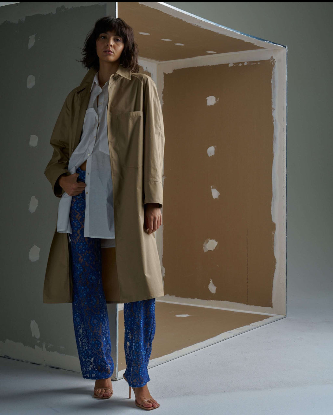 Trench in cotone