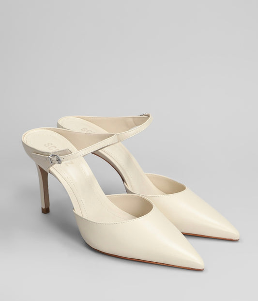 Sabot in pelle beige Schutz