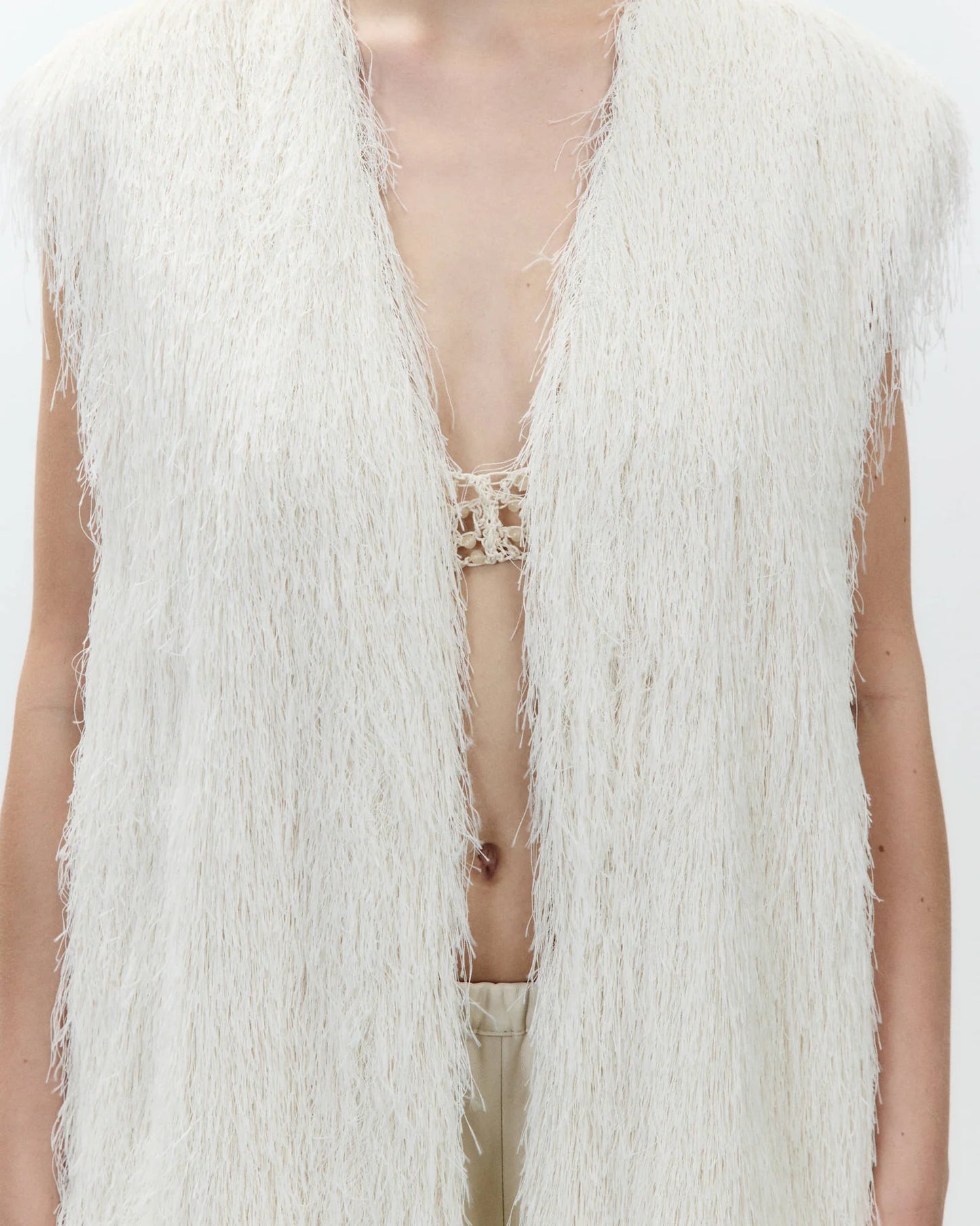 GILET CON FRANGE