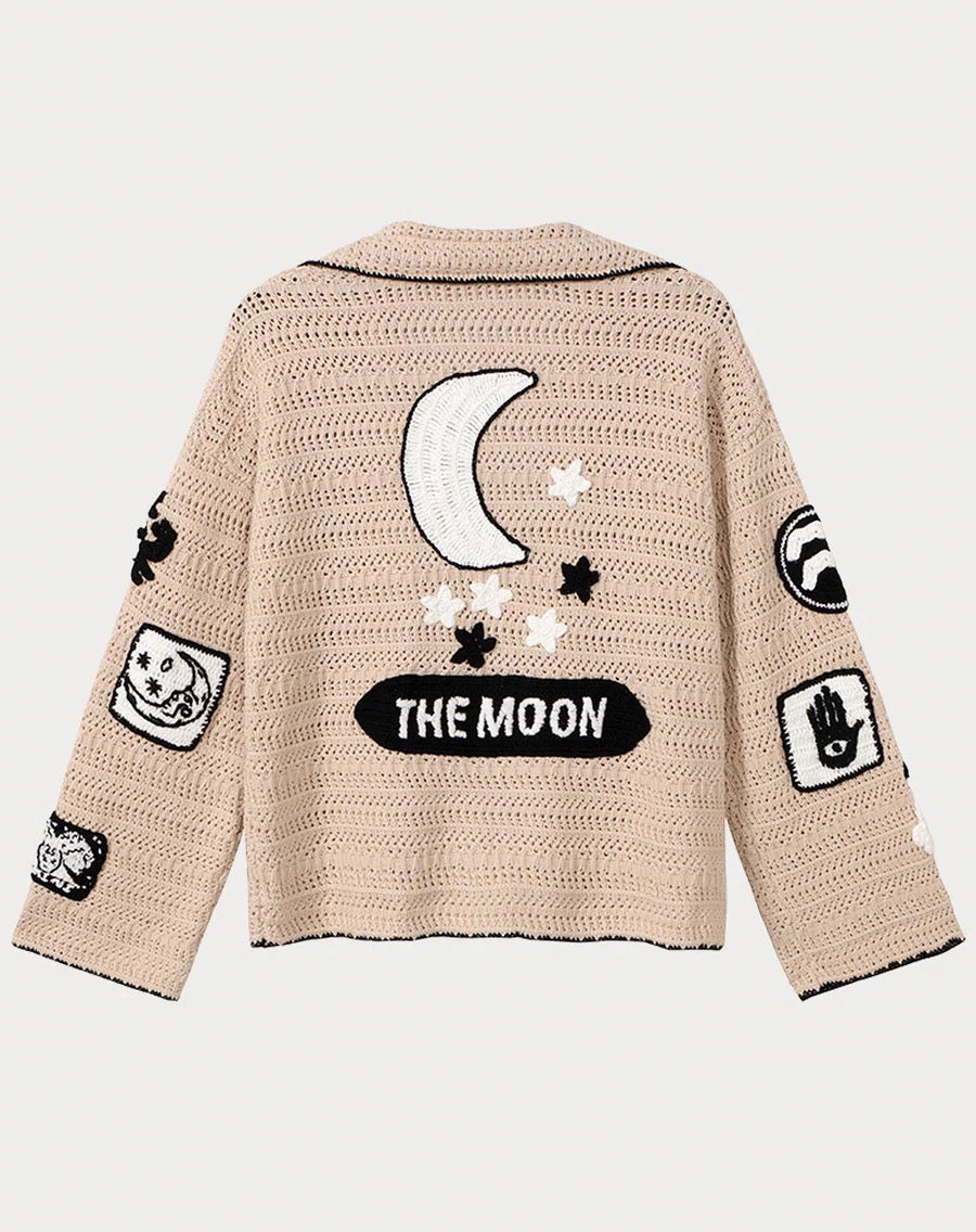 Miami Astrology Crochet Cardigan