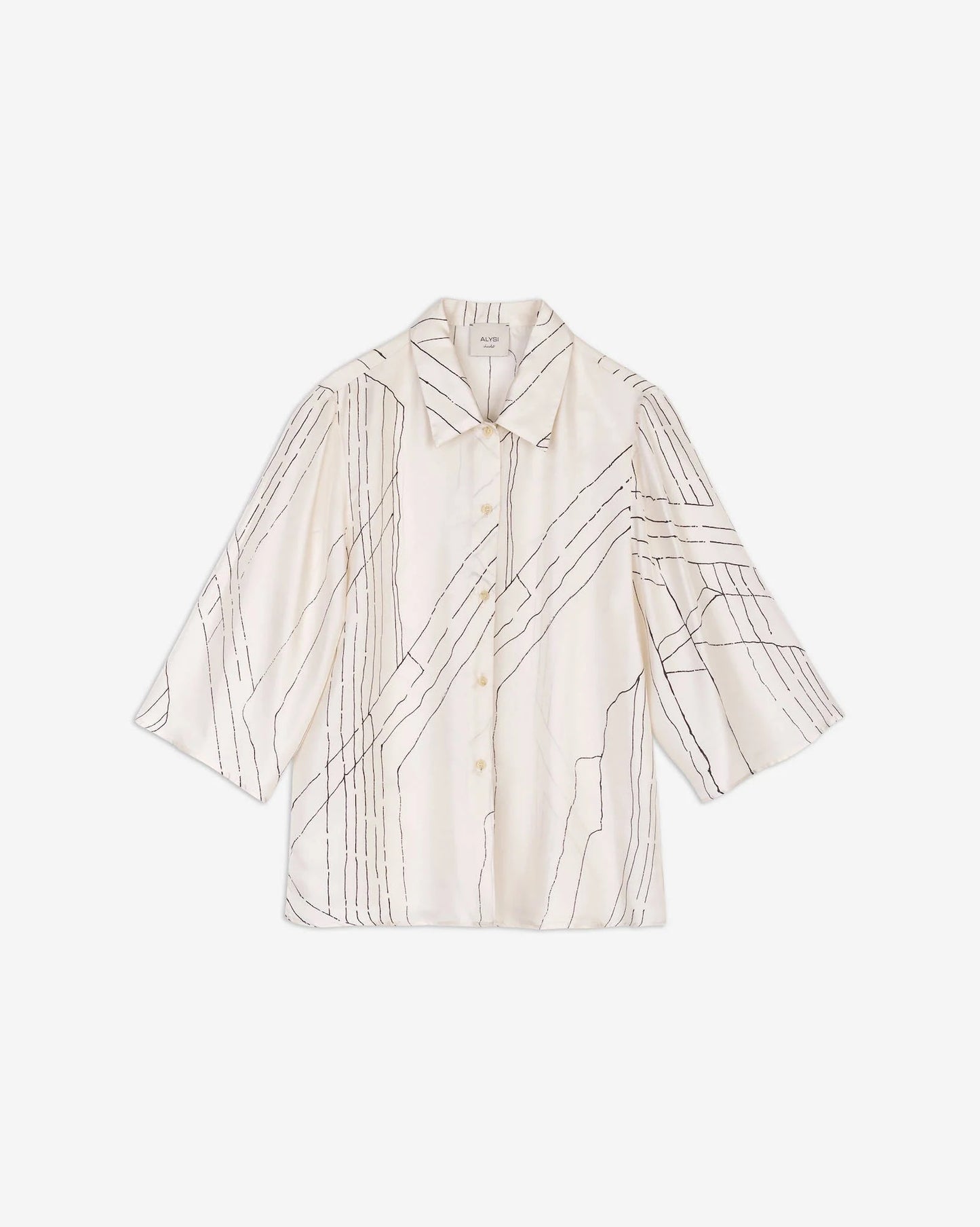 CAMICIA IN SETA STAMPATA