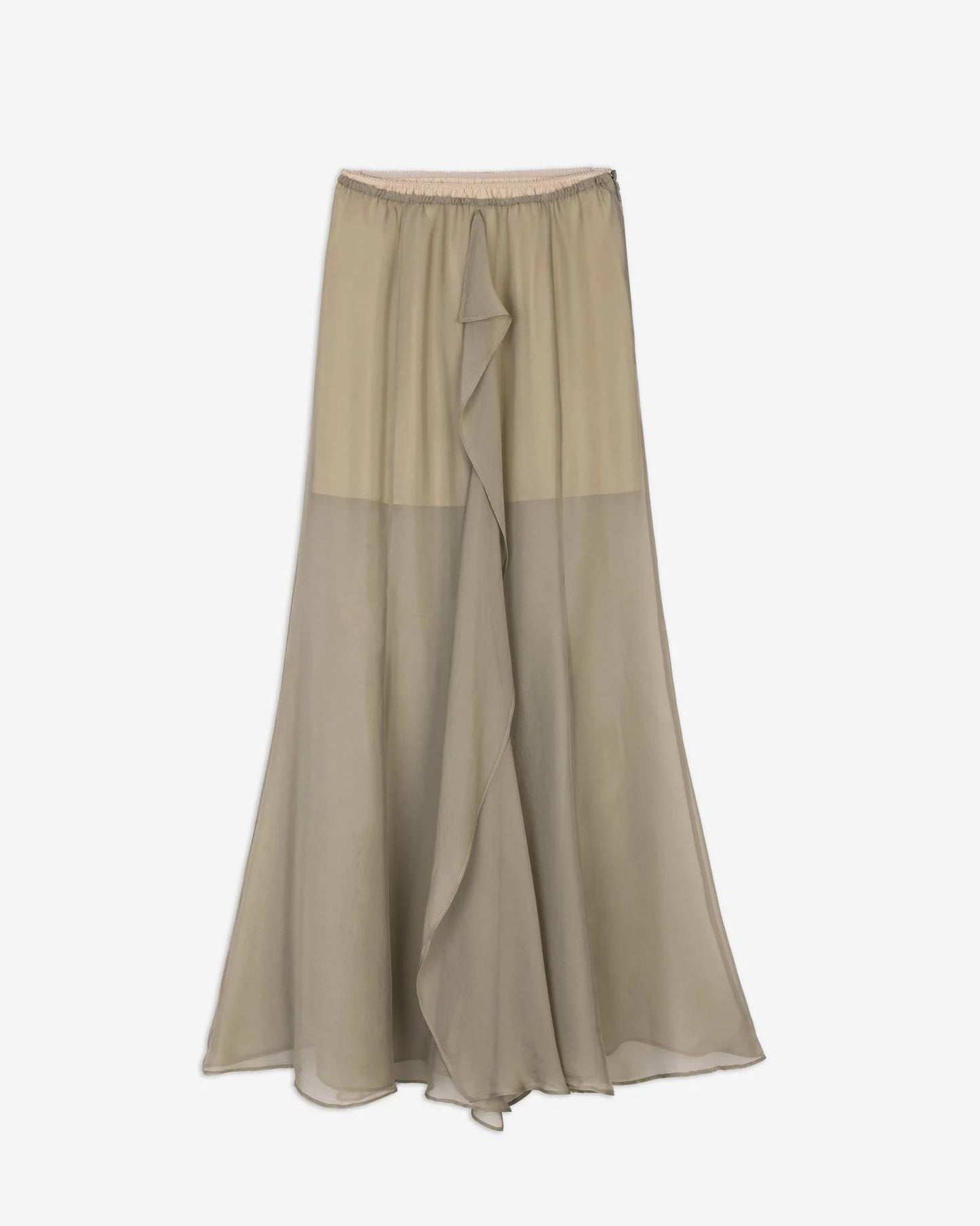 MAXI GONNA CHIFFON VOLANT