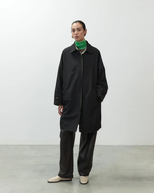 TRENCH IN NYLON E FLANELLA