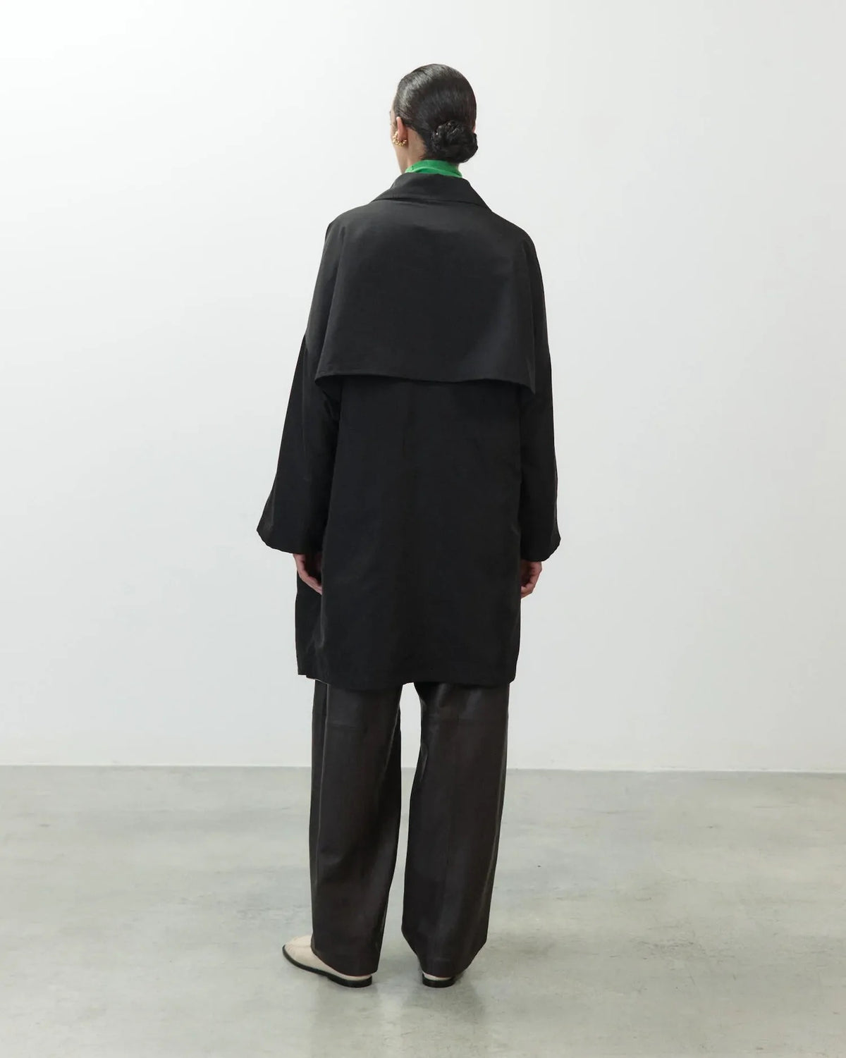 TRENCH IN NYLON E FLANELLA