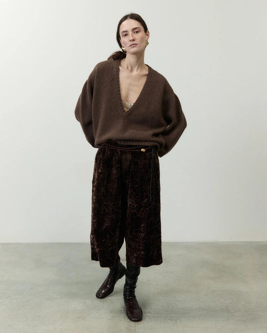 PULLOVER SCOLLO A V LANA