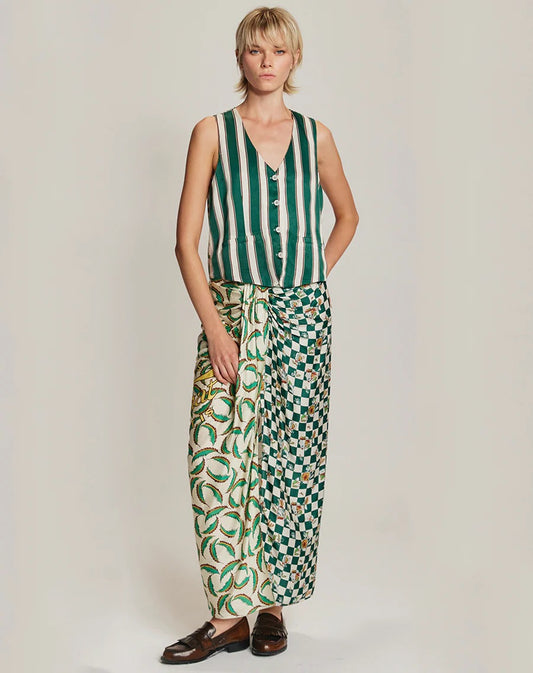 Luna Sporty Jade Tie Skirt
