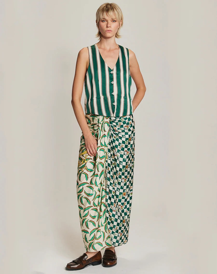 Luna Sporty Jade Tie Skirt