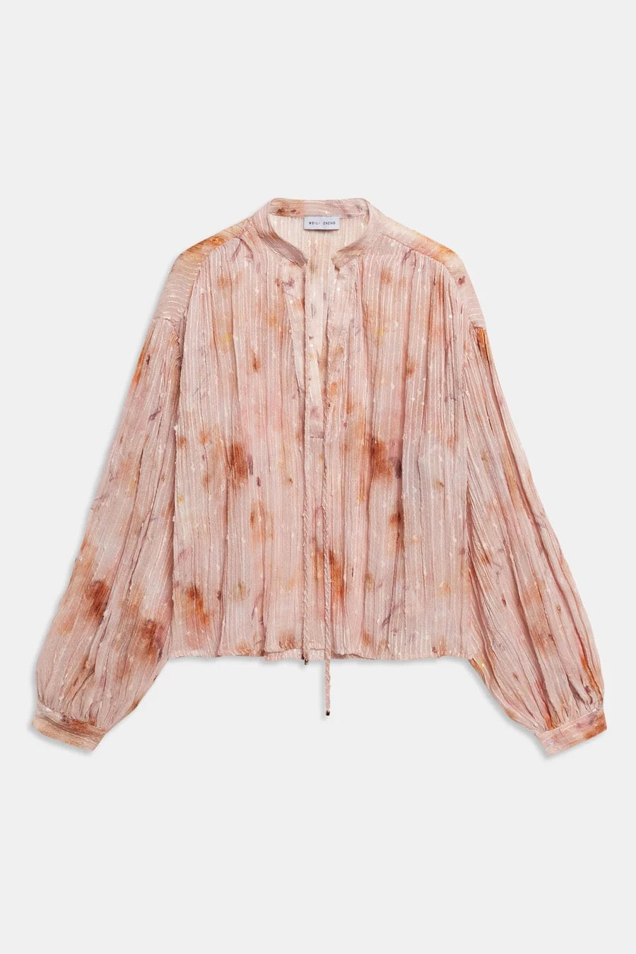 Blusa plissettata