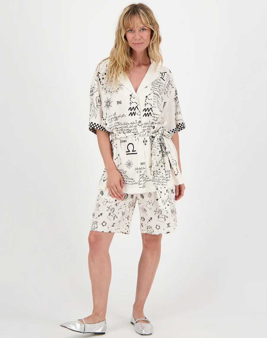 Eleanor Bermuda Zodiac Shorts