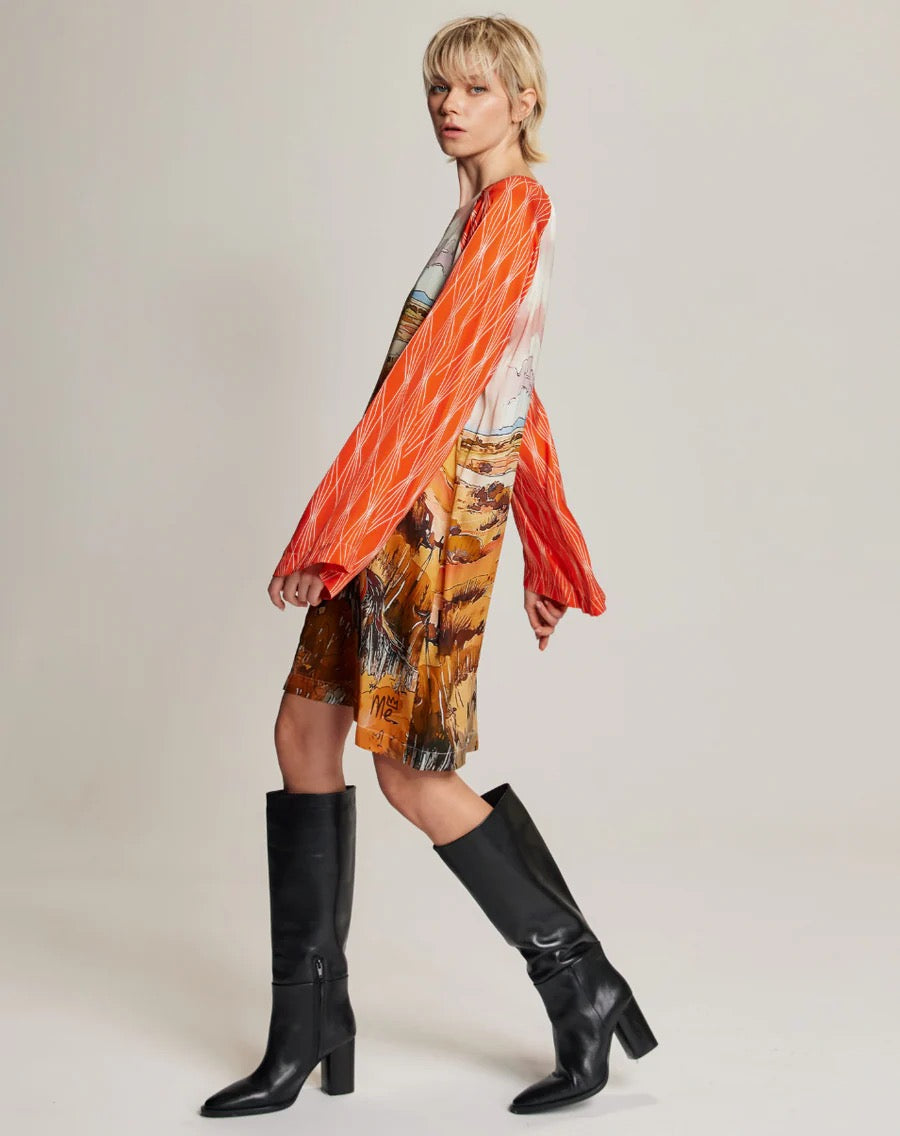 Alani Rodeo Neck Mini Dress