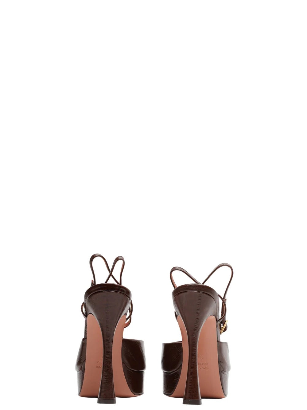 SCARPE DÉCOLLETÉ VICKY IN PELLE MARRONE EFFETTO VINTAGE
