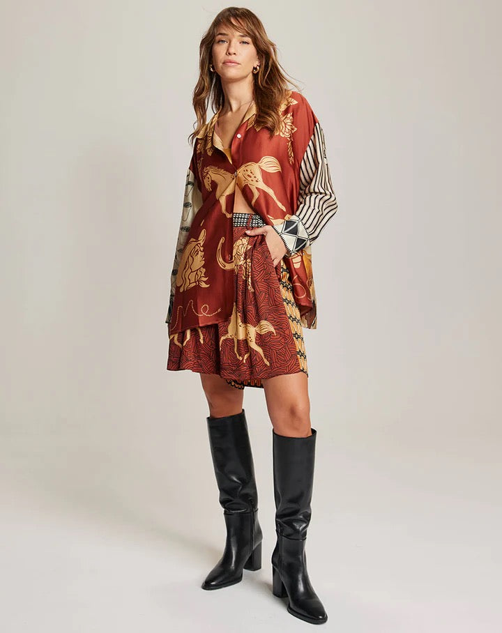 Juliette Rodeo Pleated Shorts