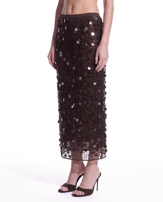 GONNA LUNGA IN PAILLETTES SU RETE