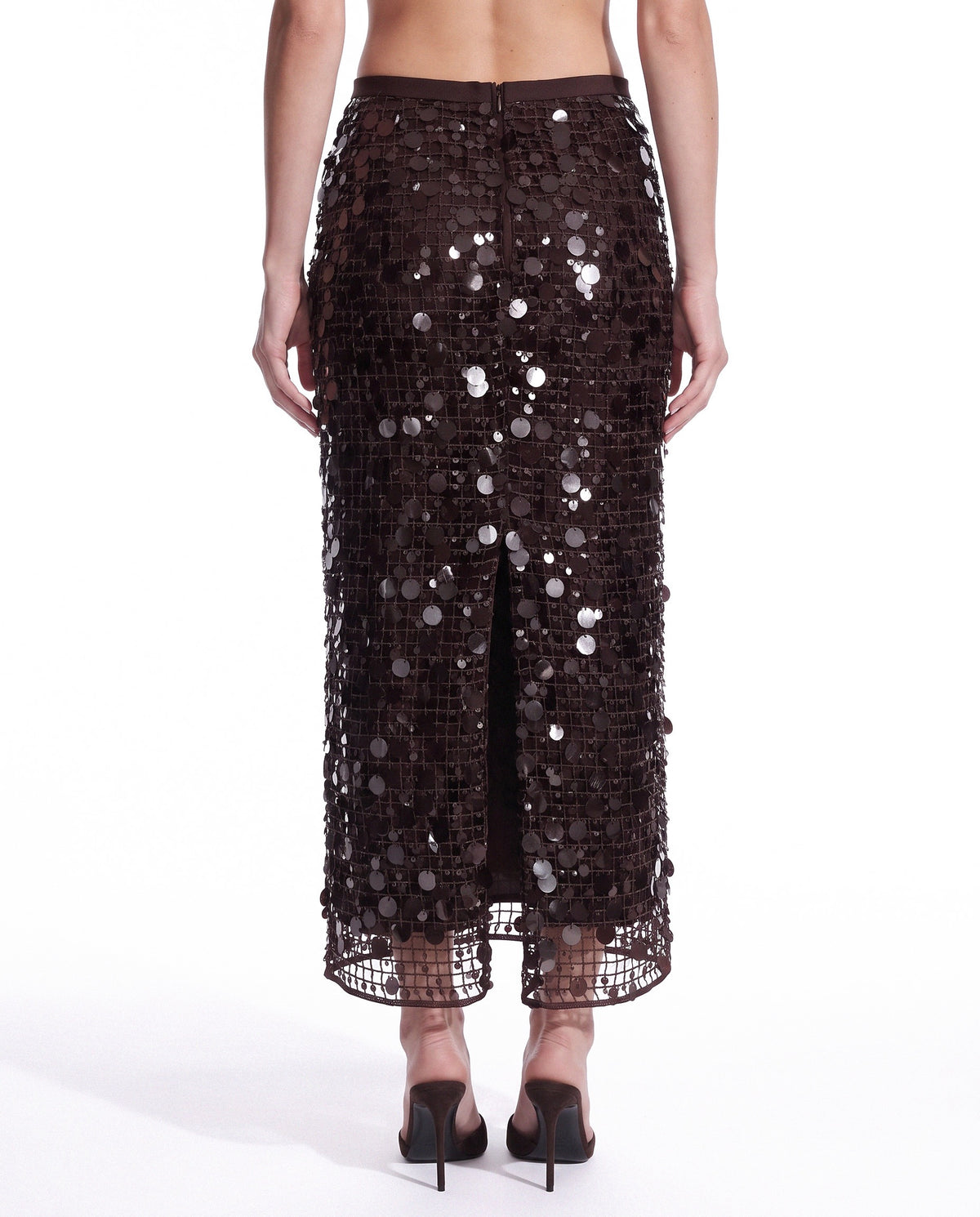 GONNA LUNGA IN PAILLETTES SU RETE