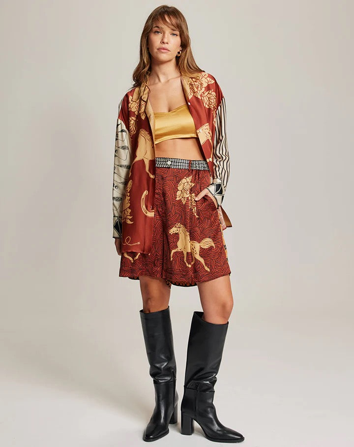 Juliette Rodeo Pleated Shorts