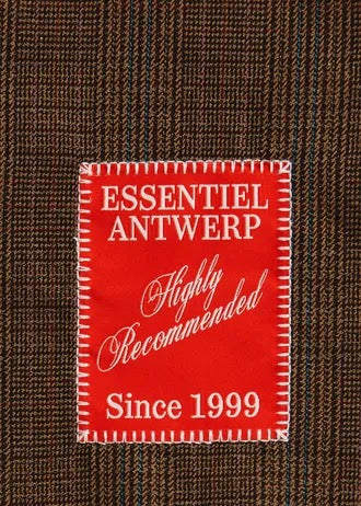 Brown, black and cream checked double-breasted blazer