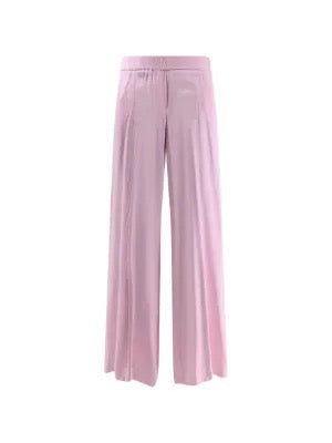 Pantaloni a gamba ampia con vita elasticizzata