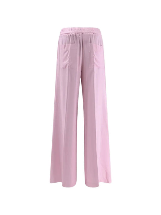 Pantaloni a gamba ampia con vita elasticizzata
