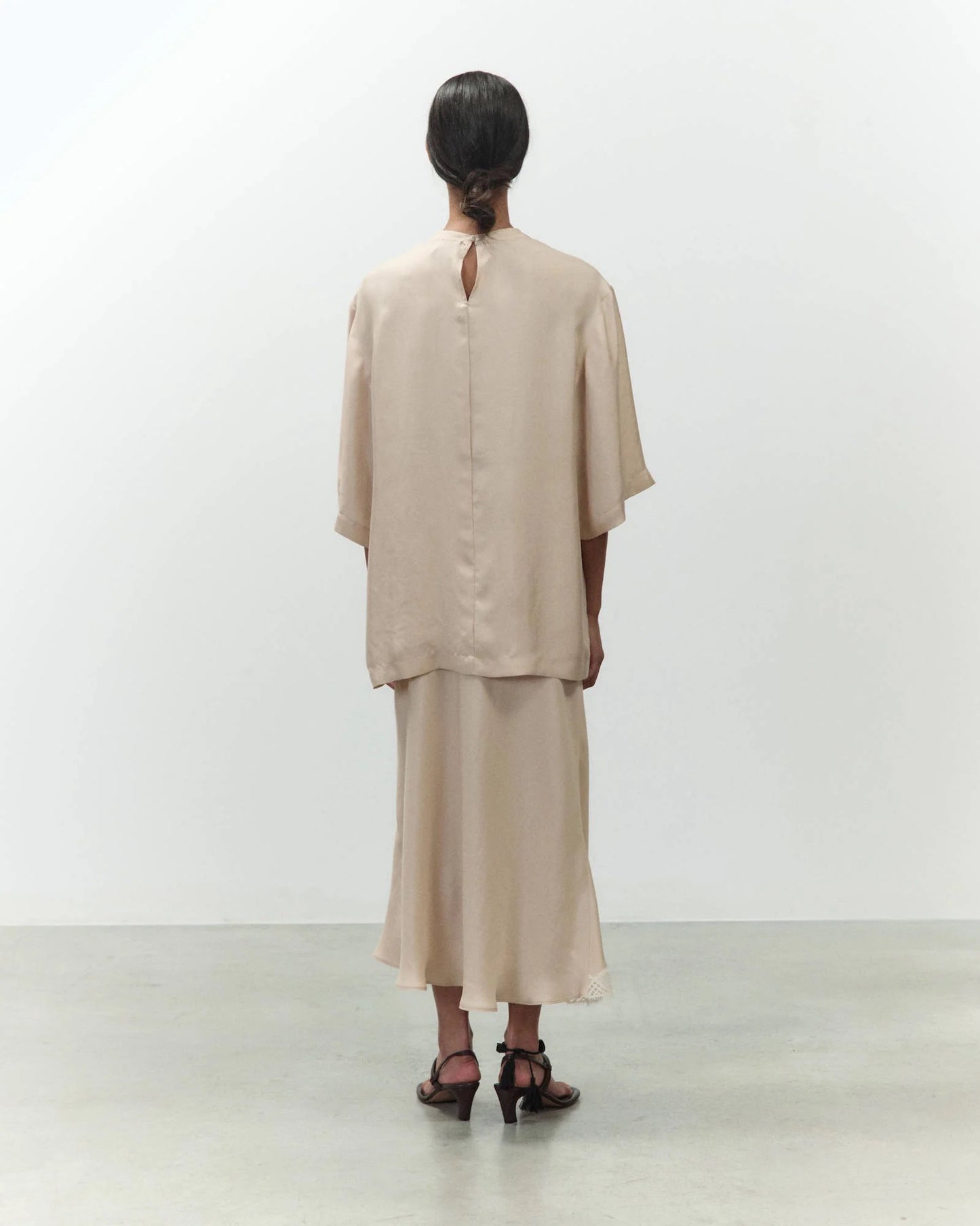 BLUSA IN TWILL OVERSIZE