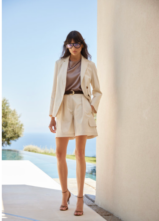 SHORTS SARTORIALI A VITA ALTA